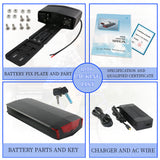 US Stock 36V 10Ah lithium-ion Ebike Battery black With 20A BMS for Outdoor R006 black - With Black V Brake Hanger