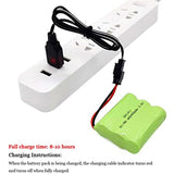 3.6V Battery Pack NI-MH AA Rechargeable 2400mAh Battery for Remote Control Toy