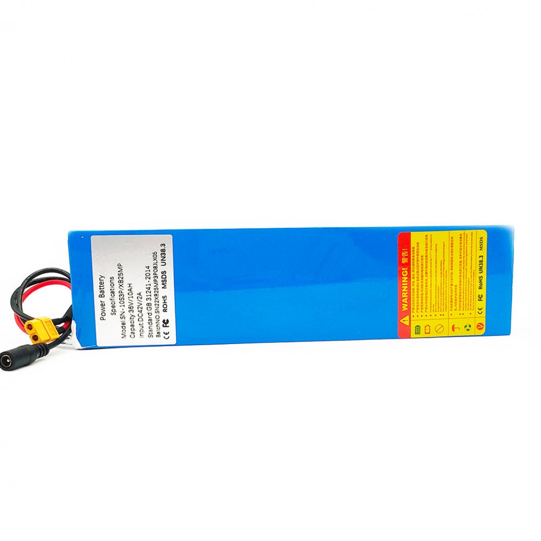 36V 10Ah 10S3P Scooter Replacement Battery 15A BMS for 250W 600W E-bike Scooter