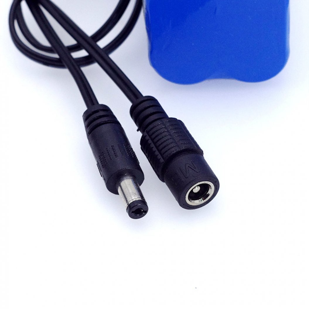 2S2P 7.4V 5200mAh 18650 保護付きリチウムイオンバッテリー 自転車用ライト・ヘッドランプ用 バッテリーパック DCおよび充電器付き