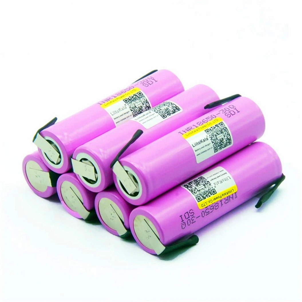 18650 3000mAh バッテリー INR18650 30Q 20A DIY ニッケル用