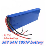 36V 10S1P 5Ah Lithium Ion Battery Pack 250W 42V 5000mAh Ebike Electric Bike with BMS
