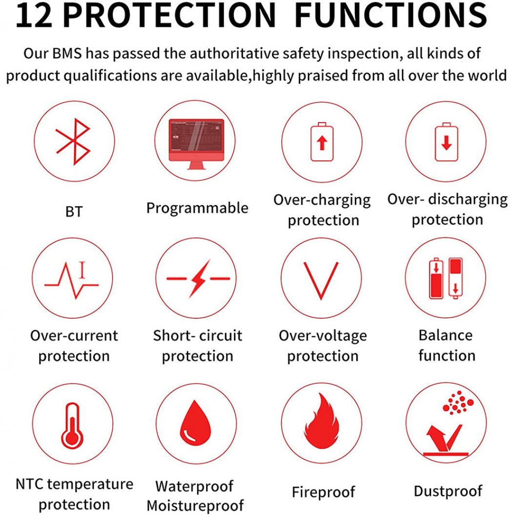 Daly BMS Li-Ion 3S 12V 30A BMS Li-Ion Separate Lithium Battery BMS