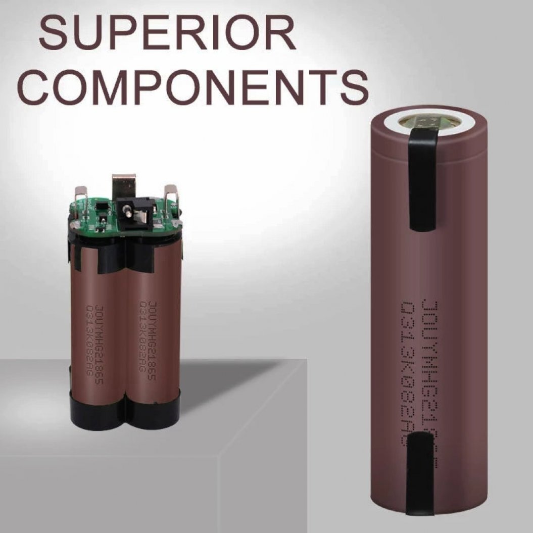 Batería HG2 18650 de 3,7 V, 3000 mAh, 20 A, original, alta descarga, tira de níquel mia