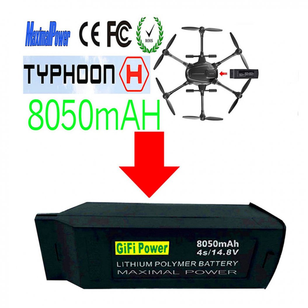 14.8V 8050mAh 4S Lipo Battery for Yuneec Typhoon H H480 Wb Drone