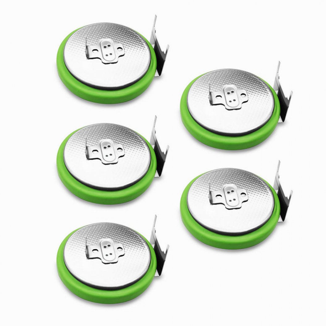 Lot de 5 piles bouton au lithium haute température BR2450A / GBN 3 V 600 mAh pour petits appareils électroménagers