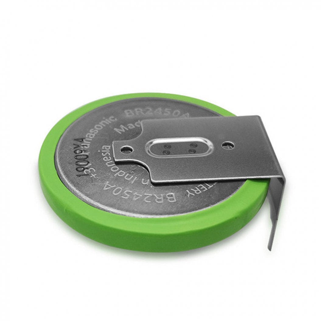 Lot de 5 piles bouton au lithium haute température BR2450A / GBN 3 V 600 mAh pour petits appareils électroménagers