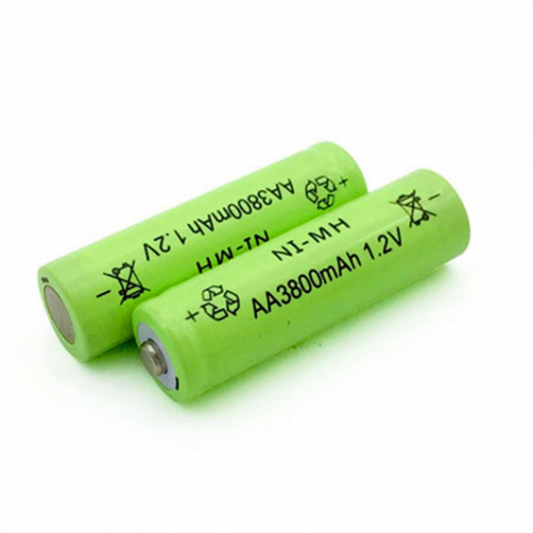 2개 1.2V 3800mAh AA 배터리 Ni-Mh 중성 배터리 카메라 리모컨 장난감 손전등용