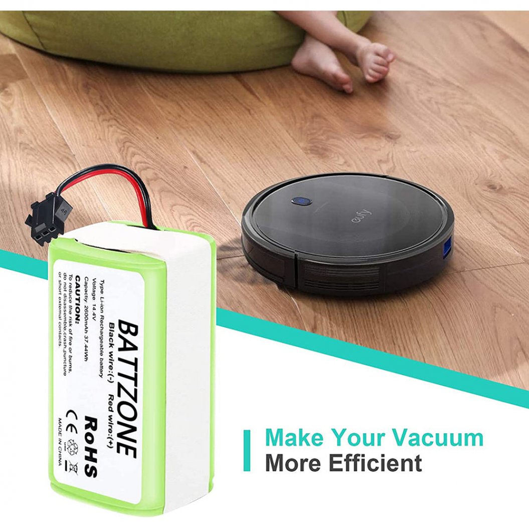 Batterie de remplacement Li-Ion 14,4 V 2600 mAh pour Tesvor Tesworth X500