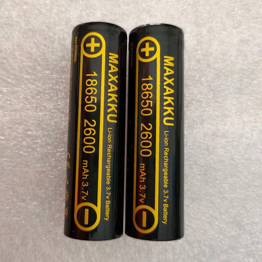4PCS 3.7V 18650 2600mAh Battery ICR18650-2600FM Safety Battery