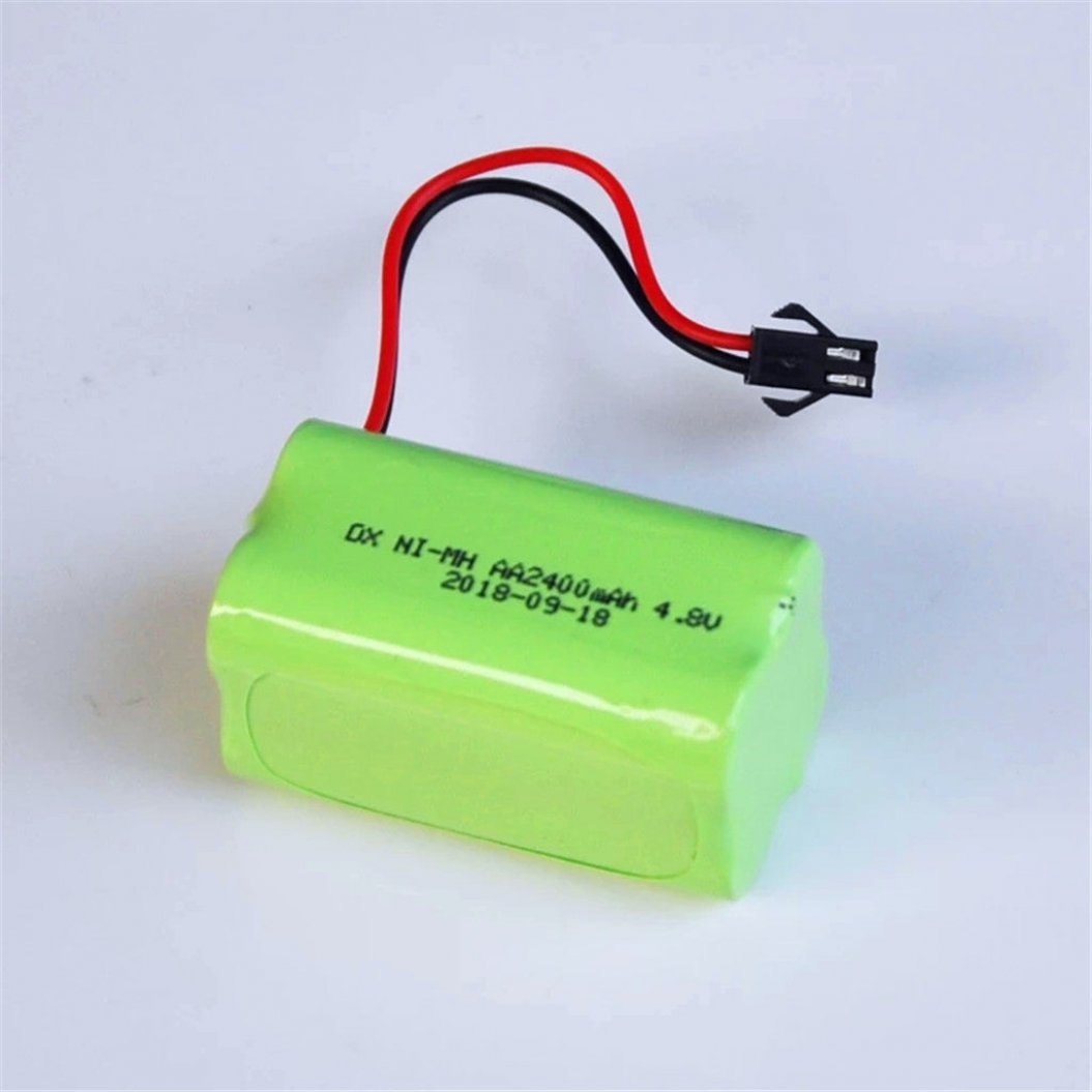 4.8V 2400mAh Ni-MH AA Battery Pack Battery for Remote Control Car Helicopter Toy LED Light Cordless Phone SM Connector B