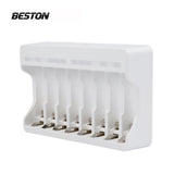 8 Channel Smart Fast AA AAA Rechargeable Charger USB Charger Beston C9010