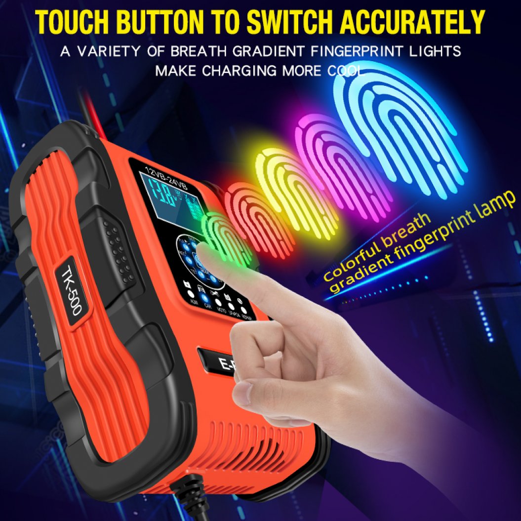 E-FAST 12V/12A 24V/6A Batterijlader - Lithium Ijzer Fosfaat Oplader – Intelligente Puls Reparatie Oplader