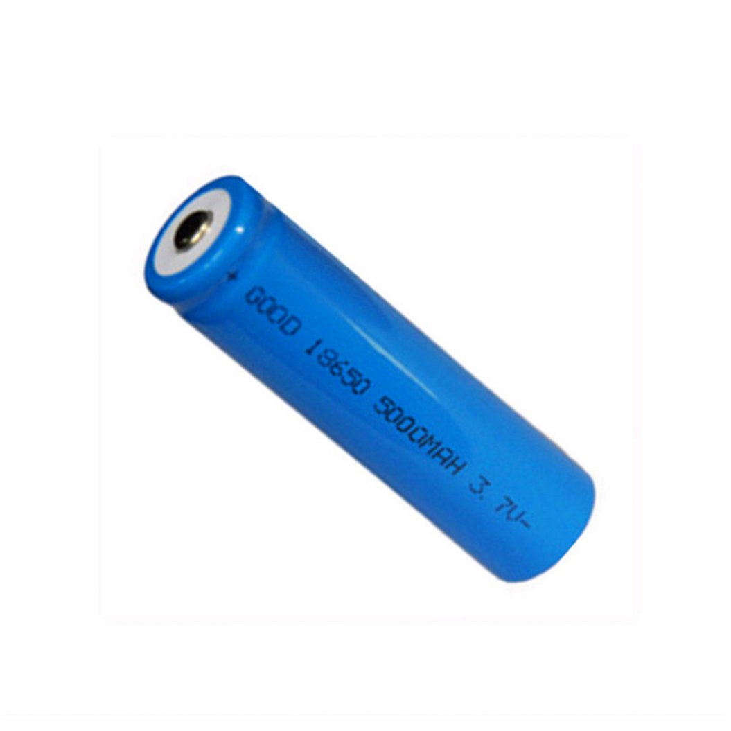 2pcs 18650 3.7V 5000mAh Rechargeable Batteries for LED Flashlight Large Capacity