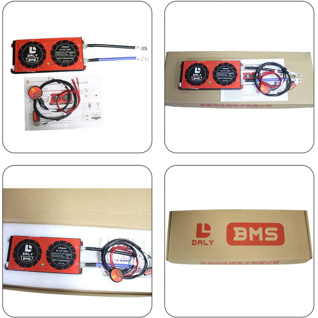 Daly BMS LiFePO4 BMS 4S 12V 120A Separate Lithium Battery