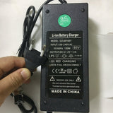 Li-ion Charger 67.2V 2A for Wheelbarrow Electric Scooter Skateboard 60V with XLR 3-pin 12mm DC