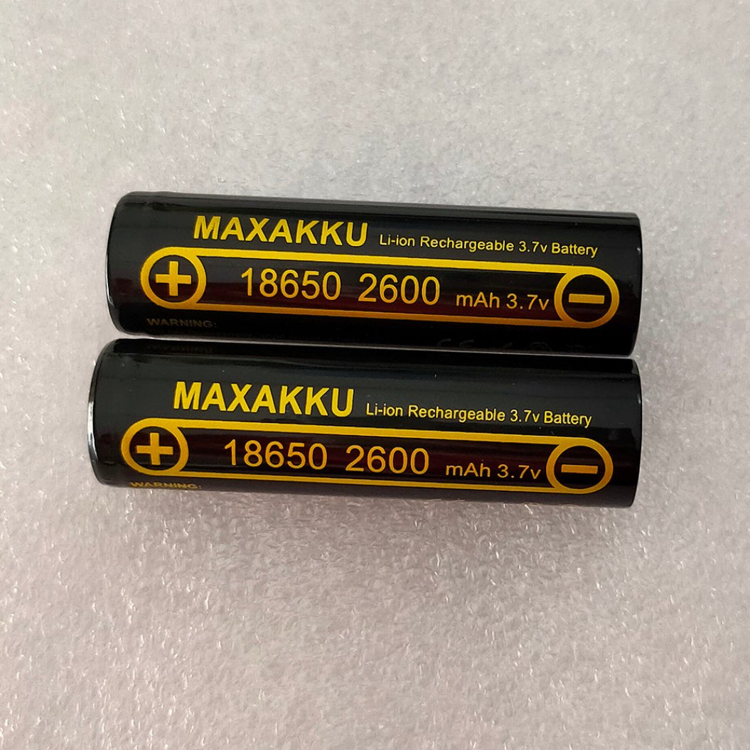4個セット 3.7V 18650 2600mAh バッテリー ICR18650-2600FM 安全バッテリー