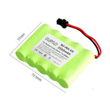 6v 3500mAh NIMH Battery Pack and Charger For RC Toy Cars Boats Robots Tanks Gun AA with SM Plug