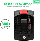 18V 5000mAh Lithium Battery Replacement for Bosch 18V BAT609 BAT610G Battery Power Tool