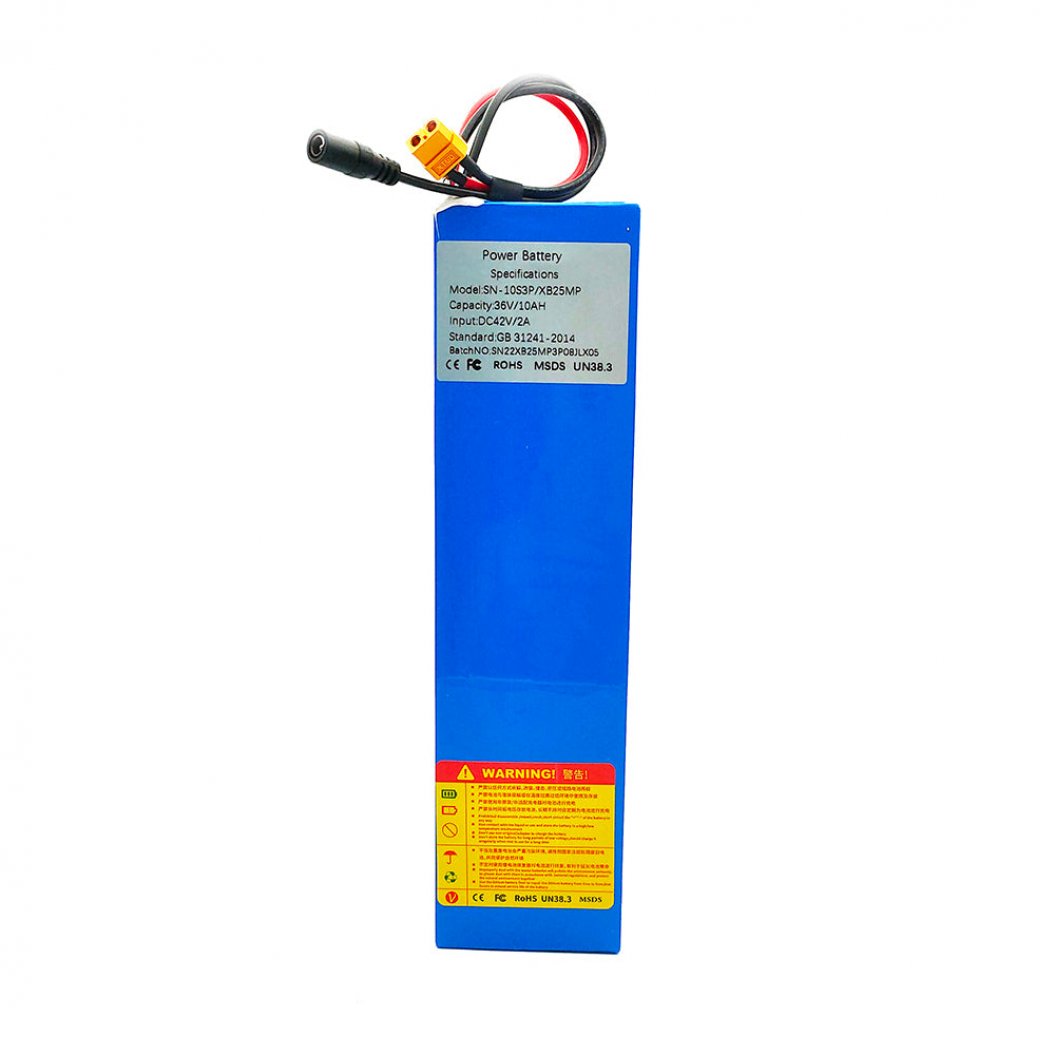 36V 10Ah 10S3P Scooter Replacement Battery 15A BMS for 250W 600W E-bike Scooter