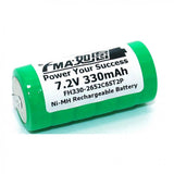 Car Alarm Electronic Throat Battery Ni-Mh 7.2V 330mAh Button Rechargeable Cell 26*52mm