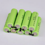 10 Pieces Ni MH 1.2V AA Rechargeable Batteries 2500mAh Ni MH Rechargeable Batteries with Soldering Lugs