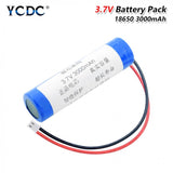 3.7V 3000mAh 18650 Lithium Li-Ion Batteries Rechargeable With XH 2.54 Connector For Rc Boat Power Bank