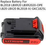 LBXR20 Battery for Black & Decker 18V 20V 3.5 Ah Li-Ion Battery LB20 BL2018 LBX20