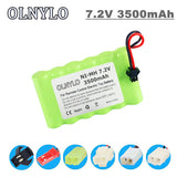 7.2 V 3500mah AA NI-MH Battery For Remote Control Electric Toy Boat Car Truck